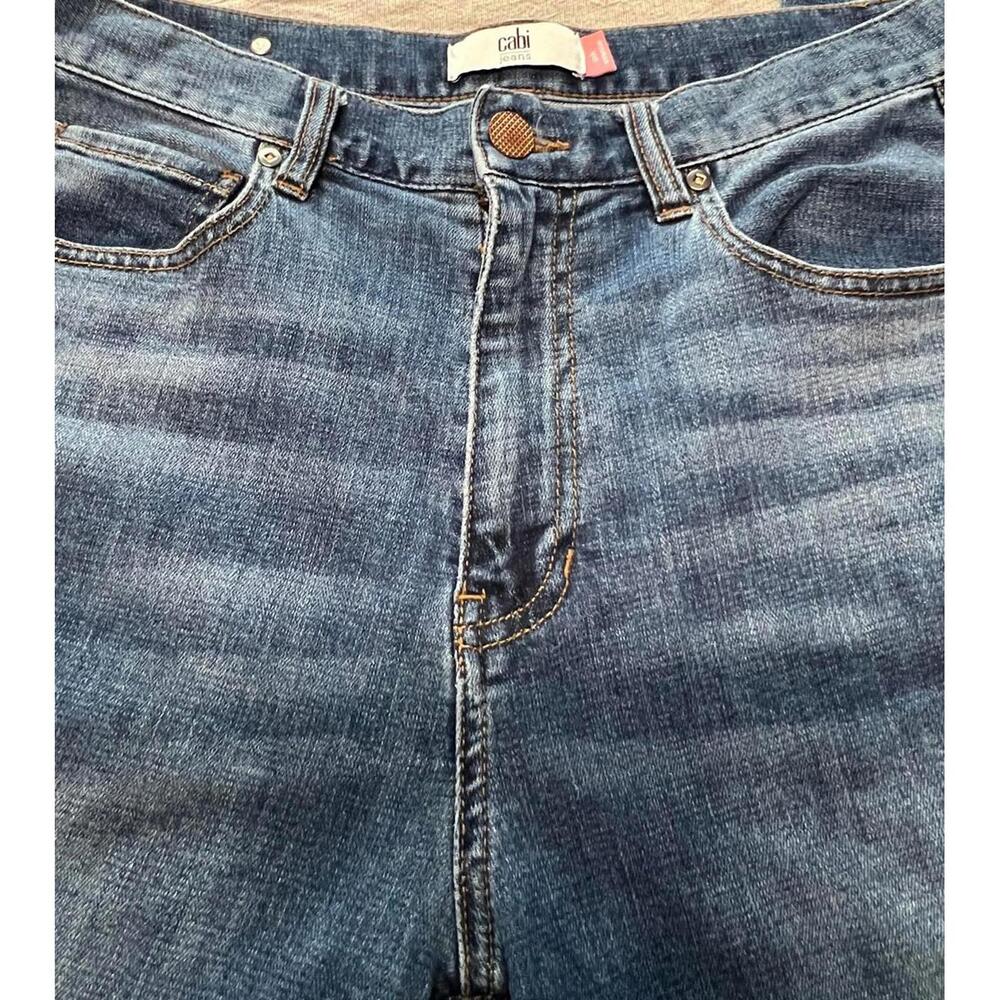CAbi High-Rise Straight Leg Jeans Raw Hem Minimalist Clean Coastal Girl 6 - Picture 4 of 9